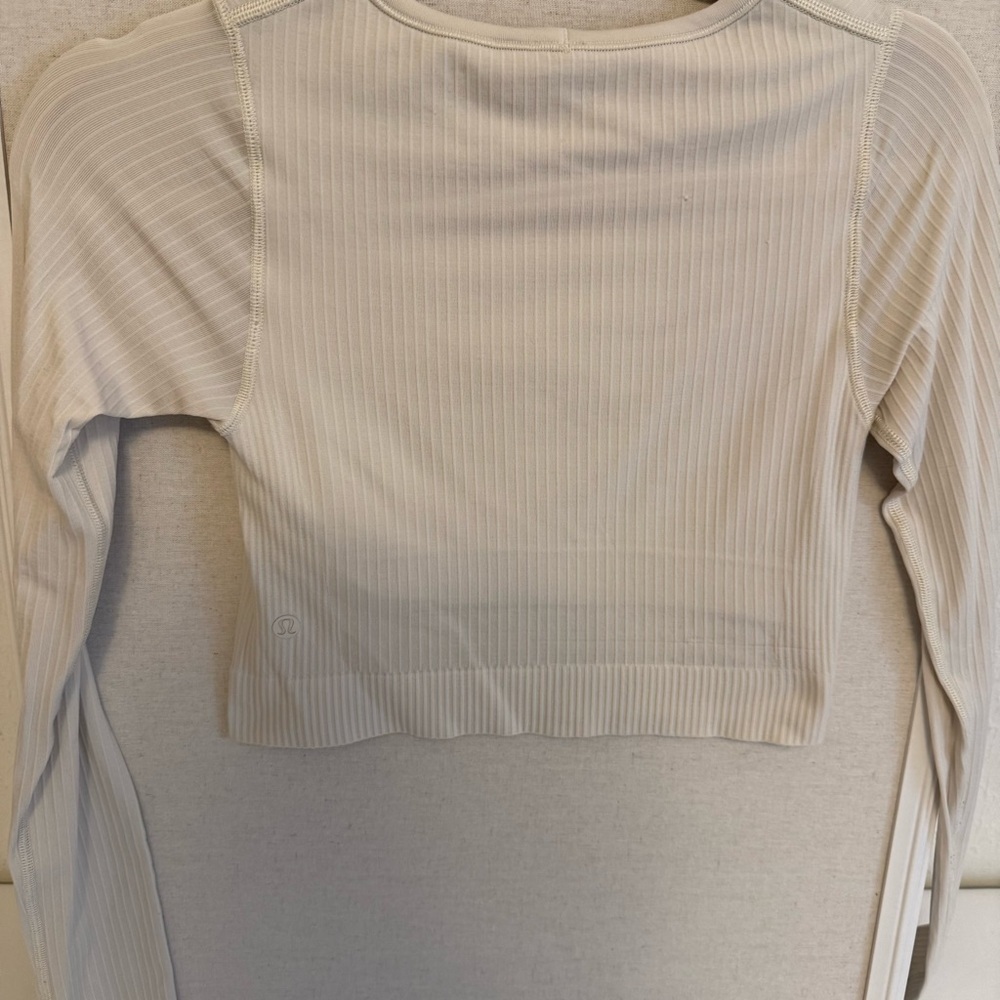 Lululemon Ebb to Street Long Sleeve white opal - Picture 8 of 9
